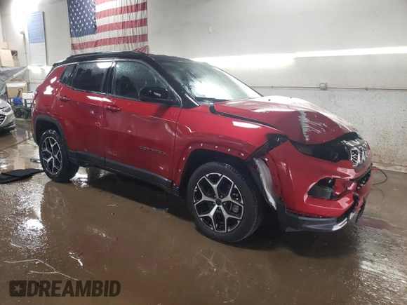 2025 Jeep Compass Limited with VIN 3C4NJDCN5ST565528, listed as a Copart auction lot 51971855 with 2,498 mi miles and Salvage title. Bid and sale history available at DreamBid. Image 4.
