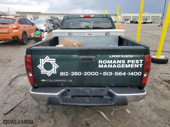 2005 Chevrolet Colorado LS Z85 with VIN 1GCCS196558238911, listed as a Copart auction lot 46510865 with 101,375 mi miles and Salvage Title. Bid and sale history available at carsss.com. Image 6.