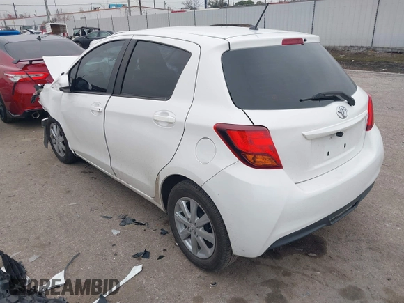 2015 Toyota Yaris L with VIN VNKKTUD34FA019480, listed as a IAAI auction lot 41341253 with 118,673 mi miles. Bid and sale history available at carsss.com. Image 3.