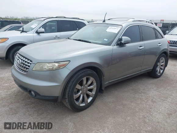 2004 Infiniti FX35 with VIN JNRAS08U74X108814, listed as a IAAI auction lot 41945071 with 203,682 mi miles. Bid and sale history available at carsss.com. Image 2.