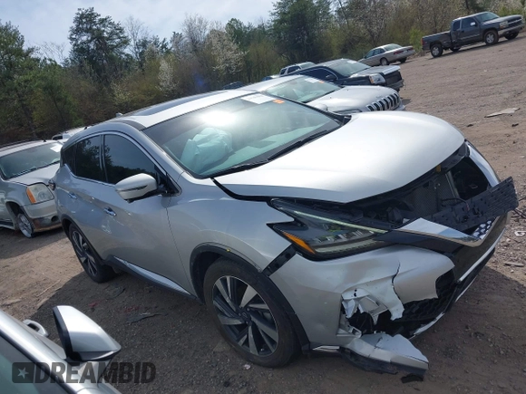 2023 Nissan Murano SL with VIN 5N1AZ2CJ4PC130734, listed as a IAAI auction lot 41741504 with 35,124 mi miles and . Bid and sale history available at DreamBid. Image 13.