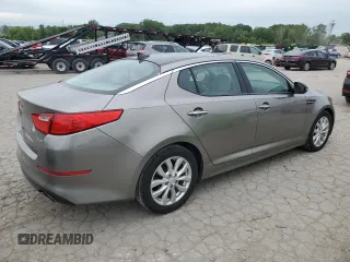 2015 Kia Optima EX with VIN 5XXGN4A75FG455808, listed as a Copart auction lot 60848114 with 130,643 mi miles and Salvage Title. Bid and sale history available at carsss.com. Image 3.