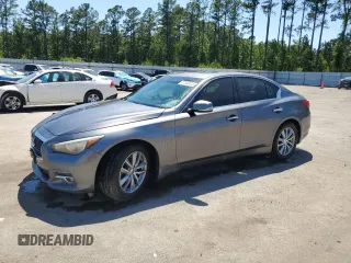 2015 Infiniti Q50 z VIN JN1BV7AR4FM405041, wystawiony jako Copart lot #57530615 z przebiegiem 95 664 mil mil oraz Szkoda całkowita • Salvage title. Historia ofert i sprzedaży dostępna na DreamBid. Obrazek 1.