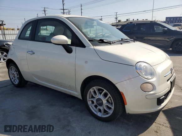 2013 FIAT 500 Pop with VIN 3C3CFFAR9DT528497, listed as a Copart auction lot 51349235 with 100,861 mi miles and Clean Title. Bid and sale history available at carsss.com. Image 4.
