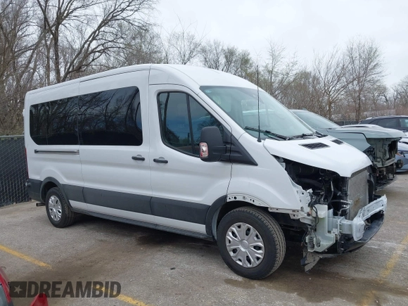 2024 Ford Transit Passenger XL with VIN 1FBAX2C86RKA52252, listed as a IAAI auction lot 41842053 with 12,932 mi miles. Bid and sale history available at carsss.com. Image 14.