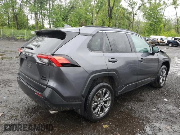 2022 Toyota RAV4 Hybrid XLE Premium with VIN 4T3B6RFV8NU073120, listed as a Copart auction lot 58131935 with 37,198 mi miles and Salvage title. Bid and sale history available at DreamBid. Image 3.