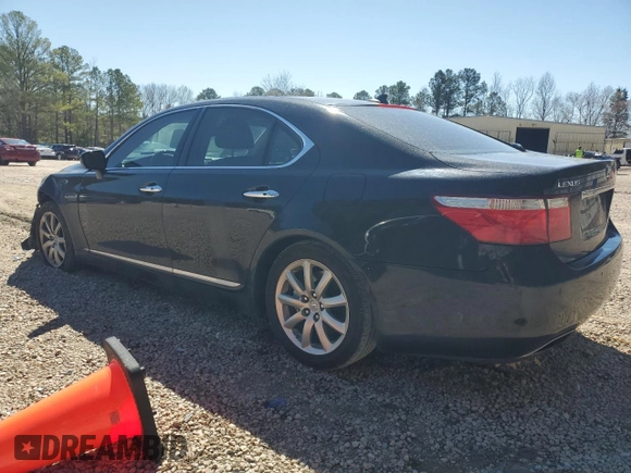 2009 Lexus LS 460 with VIN JTHCL46F195003527, listed as a Copart auction lot 49570505 with 279,651 mi miles and Salvage title. Bid and sale history available at DreamBid. Image 2.