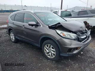 2015 Honda CR-V EX-L with VIN 2HKRM4H79FH616991, listed as a IAAI auction lot 42155337 with 114,850 mi miles. Bid and sale history available at carsss.com. Image 1.