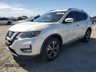 2017 Nissan Rogue S with VIN 5N1AT2MT5HC848232, listed as a Copart auction lot 52827485 with 76,005 mi miles and Salvage Title. Bid and sale history available at carsss.com. Image 1.