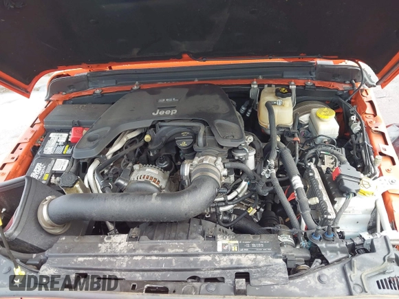 2019 Jeep Wrangler Unlimited Sahara with VIN 1C4HJXEGXKW579982, listed as a IAAI auction lot 42167111 with 98,243 mi miles and . Bid and sale history available at DreamBid. Image 10.