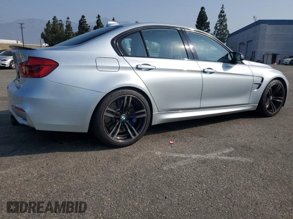 2016 BMW M3 with VIN WBS8M9C52G5D30251, listed as a Copart auction lot 63709275 with 74,404 mi miles and Salvage title. Bid and sale history available at DreamBid. Image 3.