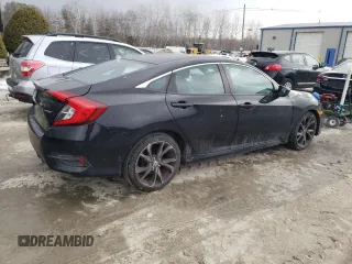 2020 Honda Civic Sedan Sport with VIN 2HGFC2F80LH557762, listed as a Copart auction lot 42766225 with 67,897 mi miles and Salvage Title. Bid and sale history available at carsss.com. Image 3.