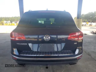 2017 Volkswagen Touareg Sport with VIN WVGEF7BP8HD000237, listed as a Copart auction lot 52714074 with 107,463 mi miles and . Bid and sale history available at DreamBid. Image 6.