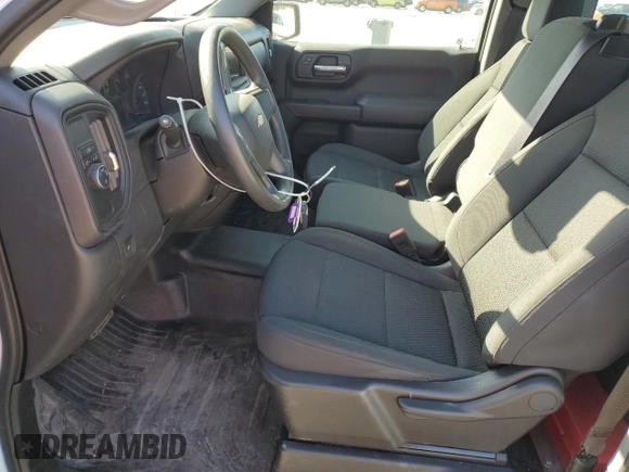 2023 Chevrolet Silverado 1500 Work Truck with VIN 3GCNAAED1PG293594, listed as a Copart auction lot 53402525 with 0 mi miles and Clean Title. Bid and sale history available at carsss.com. Image 7.
