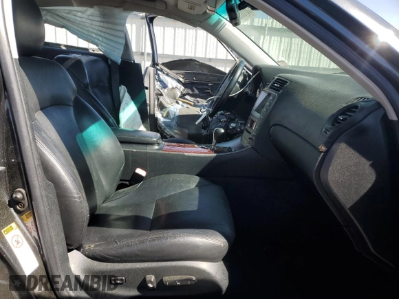 2006 Lexus IS 250 with VIN JTHCK262365003626, listed as a Copart auction lot 50768335 with 252,699 mi miles and Salvage Title. Bid and sale history available at DreamBid. Image 7.