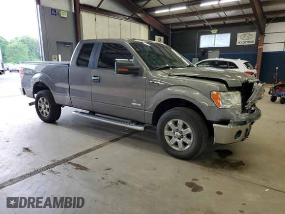 2014 Ford F-150 XL with VIN 1FTFX1ET3EKE32124, listed as a Copart auction lot 63598485 with 143,626 mi miles and Salvage title. Bid and sale history available at DreamBid. Image 4.