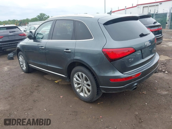 2015 Audi Q5 Premium Plus with VIN WA1LFAFP0FA043885, listed as a IAAI auction lot 42311972 with 114,043 mi miles and . Bid and sale history available at DreamBid. Image 3.