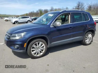 2014 Volkswagen Tiguan S with VIN WVGBV3AX2EW540523, listed as a Copart auction lot 55362865 with 109,258 mi miles and Clean title. Bid and sale history available at DreamBid. Image 1.