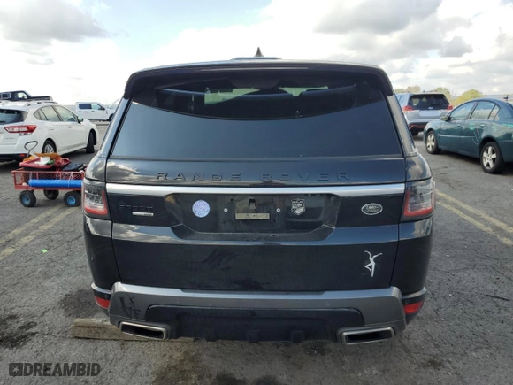 2019 Land Rover Range Rover Sport HSE with VIN SALWR2RV4KA842291, listed as a Copart auction lot 73925964 with 0 mi miles and Salvage Title. Bid and sale history available at carsss.com. Image 6.