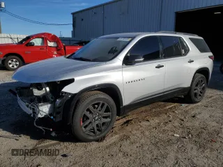 2021 Chevrolet Traverse Premier with VIN 1GNERKKW0MJ220187, listed as a Copart auction lot 46138135 with 99,652 mi miles and Non Repairable. Bid and sale history available at carsss.com. Image 1.
