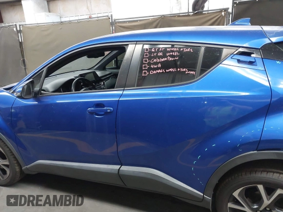 2018 Toyota C-HR XLE with VIN NMTKHMBXXJR016920, listed as a IAAI auction lot 42100186 with 120,395 mi miles and . Bid and sale history available at DreamBid. Image 14.
