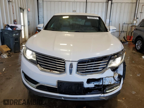 2016 Lincoln MKX Select with VIN 2LMTJ8KR8GBL20731, listed as a Copart auction lot 43358915 with 115,525 mi miles and Clean Title. Bid and sale history available at DreamBid. Image 5.