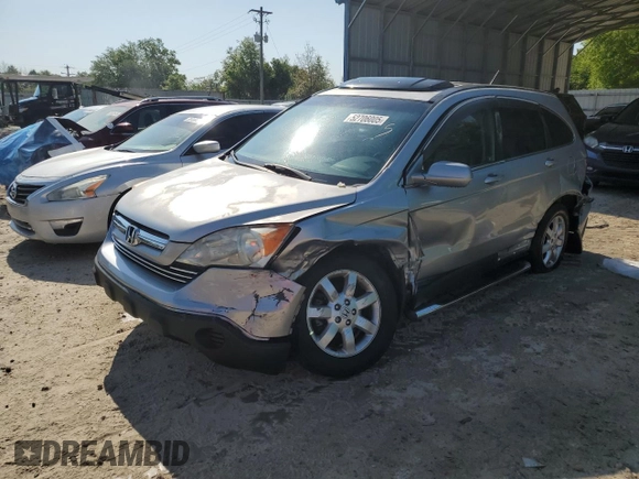 2007 Honda CR-V EX-L with VIN JHLRE387X7C048564, listed as a Copart auction lot 52706005 with 163,844 mi miles and Salvage Title. Bid and sale history available at carsss.com. Image 1.