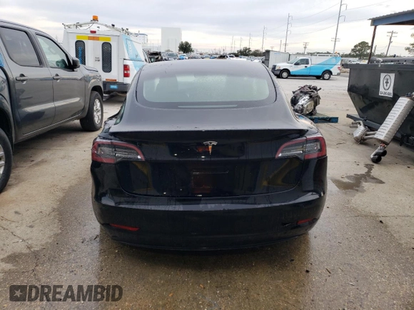 2022 Tesla Model 3 with VIN 5YJ3E1EA6NF188263, listed as a Copart auction lot 77542203 with 75,461 mi miles and Non Repairable. Bid and sale history available at DreamBid. Image 6.