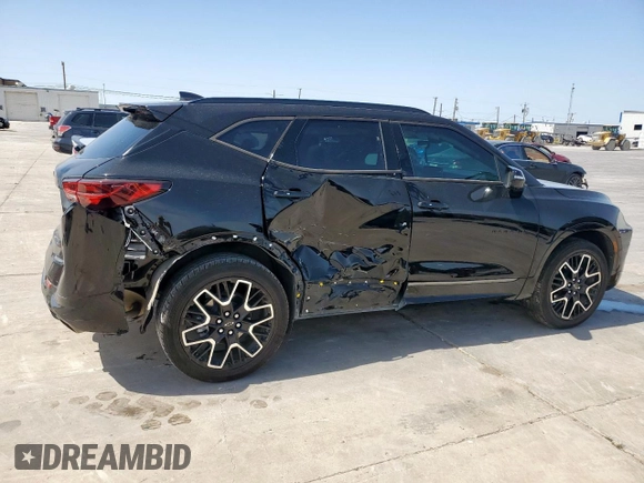 2024 Chevrolet Blazer RS z VIN 3GNKBERSXRS218593, wystawiony jako Copart lot #49293005 z przebiegiem 36 529 mil mil oraz Szkoda całkowita • Salvage title. Historia ofert i sprzedaży dostępna na DreamBid. Obrazek 3.