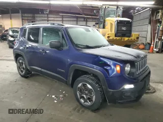 2016 Jeep Renegade Sport with VIN ZACCJBAW7GPD99051, listed as a Copart auction lot 45063355 with 142,487 mi miles and Salvage Title. Bid and sale history available at DreamBid. Image 4.