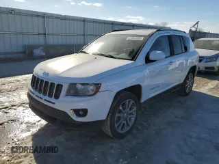 2016 Jeep Compass High Altitude Edition with VIN 1C4NJDEB5GD708445, listed as a Copart auction lot 41984955 with 104,285 mi miles and Salvage Title. Bid and sale history available at carsss.com. Image 1.