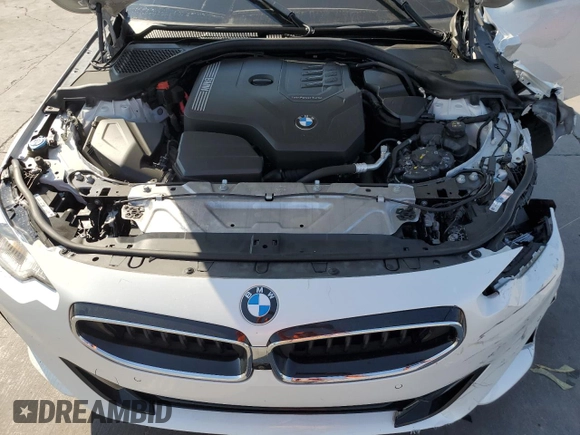 2023 BMW 2 Series 230i xDrive with VIN 3MW33CM06P8D23448, listed as a Copart auction lot 75215964 with 17,213 mi miles and Salvage Title. Bid and sale history available at carsss.com. Image 13.