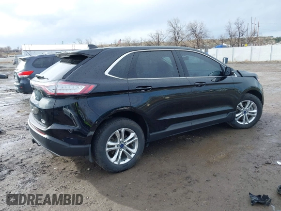2017 Ford Edge SEL with VIN 2FMPK4J93HBB37551, listed as a IAAI auction lot 41922390 with 87,158 mi miles. Bid and sale history available at carsss.com. Image 4.
