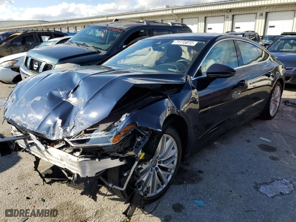 2019 Audi A7 Premium Plus with VIN WAUR2AF23KN117378, listed as a Copart auction lot 71115072 with 44,619 mi miles. Bid and sale history available at carsss.com. Image 1.