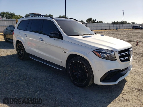 2018 Mercedes-Benz GLS 63 AMG with VIN 4JGDF7FE8JB083917, listed as a Copart auction lot 60448805 with 69,192 mi miles and Clean title. Bid and sale history available at DreamBid. Image 4.