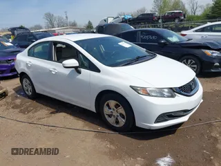 2015 Honda Civic LX with VIN 19XFB2F54FE104574, listed as a IAAI auction lot 42096001 with 122,094 mi miles and . Bid and sale history available at DreamBid. Image 1.