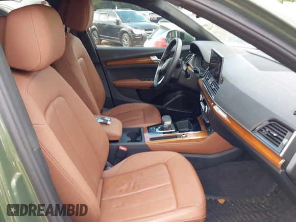 2023 Audi Q5 S line Premium Plus with VIN WA1EAAFY1P2111431, listed as a IAAI auction lot 42355144 with 43,498 mi miles and . Bid and sale history available at DreamBid. Image 5.