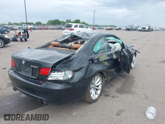 2011 BMW 3 Series 335i xDrive with VIN WBAKF9C54BE262075, listed as a IAAI auction lot 42351986 with Not provided miles and . Bid and sale history available at DreamBid. Image 4.