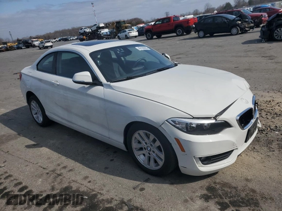 2015 BMW 2 Series 228i xDrive with VIN WBA1F7C57FV367618, listed as a Copart auction lot 49160985 with 63,457 mi miles and Salvage Title. Bid and sale history available at carsss.com. Image 4.