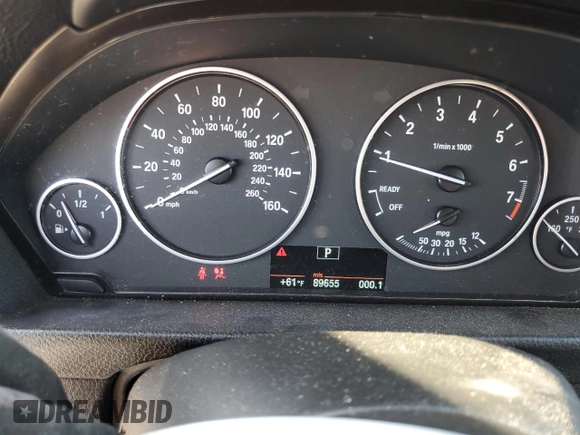 2013 BMW 3 Series 335i xDrive with VIN WBA3B9C59DJ899022, listed as a Copart auction lot 43186545 with 89,655 mi miles and Salvage Title. Bid and sale history available at carsss.com. Image 9.