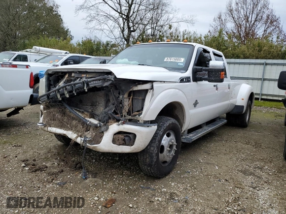 2015 Ford F-350 Lariat z VIN 1FT8W3DT5FEC62650, wystawiony jako Copart lot #87615005 z przebiegiem 177 542 mil mil oraz Szkoda całkowita • Salvage title. Historia ofert i sprzedaży dostępna na DreamBid. Obrazek 1.