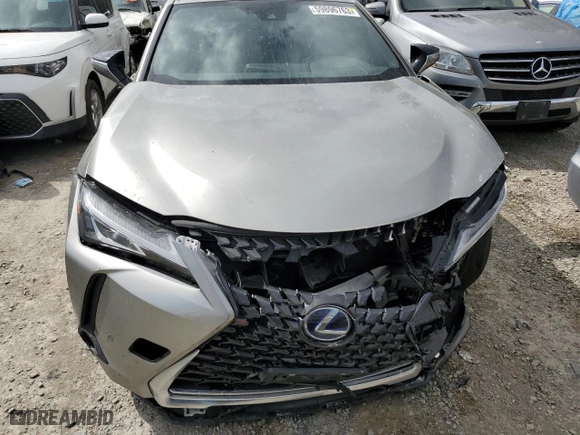 2022 Lexus UX with VIN JTHP9JBH2N2062068, listed as a Copart auction lot 59896763 with 23,418 mi miles. Bid and sale history available at carsss.com. Image 5.