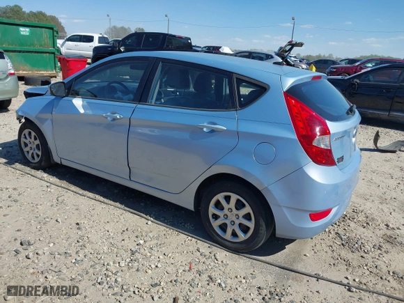 2014 Hyundai Accent GS with VIN KMHCT5AE1EU187112, listed as a IAAI auction lot 41894869 with 100,640 mi miles. Bid and sale history available at carsss.com. Image 3.