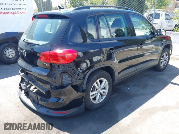 2017 Volkswagen Tiguan S with VIN WVGAV7AX5HK023196, listed as a IAAI auction lot 41999906 with 48,751 mi miles and . Bid and sale history available at DreamBid. Image 4.