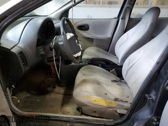 1998 Saturn SL with VIN 1G8ZF5285WZ204569, listed as a Copart auction lot 43624765 with 318,544 mi miles and Salvage Title. Bid and sale history available at carsss.com. Image 7.