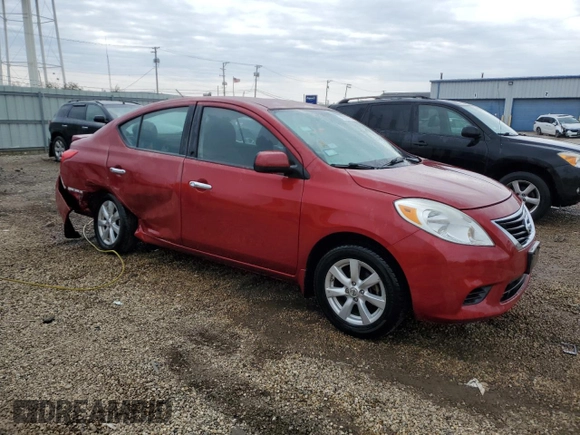 2014 Nissan Versa SV with VIN 3N1CN7APXEL839458, listed as a Copart auction lot 52222775 with 115,971 mi miles and Salvage Title. Bid and sale history available at DreamBid. Image 4.