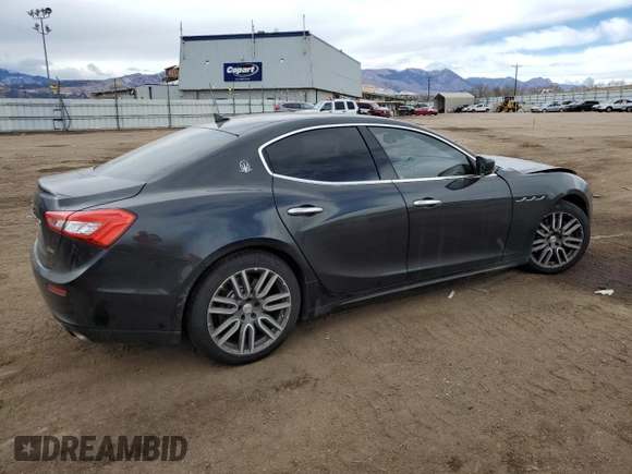 2016 Maserati Ghibli S Q4 с VIN ZAM57RTA8G1189149, выставлен на аукционе Copart как лот 45127015 с пробегом 123 154 миль миль и Списание • Salvage title. История ставок и продаж доступна на DreamBid. Изображение 3.