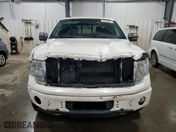 2012 Ford F-150 XL with VIN 1FTFW1ET7CFA13122, listed as a Copart auction lot 53345045 with 170,490 mi miles and Salvage Title. Bid and sale history available at carsss.com. Image 5.