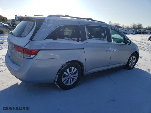 2015 Honda Odyssey EX-L with VIN 5FNRL5H66FB048813, listed as a Copart auction lot 46107255 with 175,888 mi miles and Clean Title. Bid and sale history available at carsss.com. Image 3.