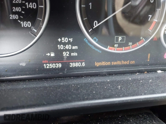 2012 BMW 5 Series 528i with VIN WBAXG5C51CDY28325, listed as a IAAI auction lot 41348221 with 125,039 mi miles. Bid and sale history available at carsss.com. Image 7.